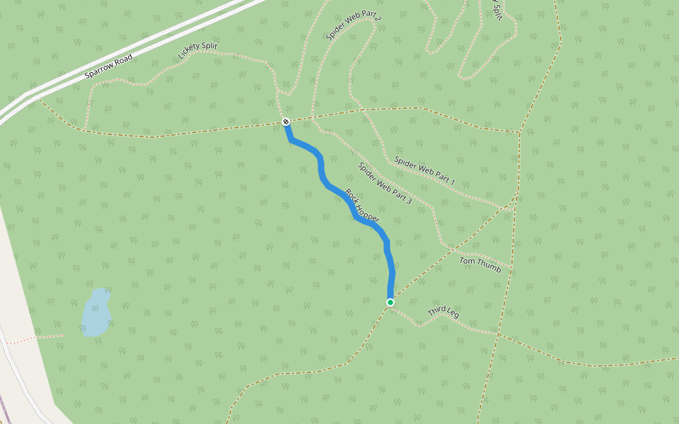 Rock Hopper walking route map in Pialligo