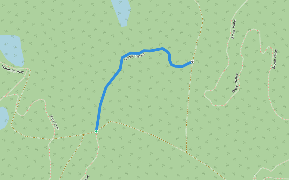 Gutter Bypass walking route map in Pialligo