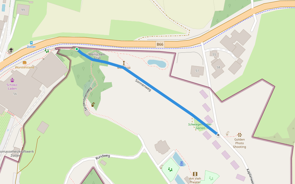 Sonnenweg walking route map in Altenmarkt bei Riegersburg
