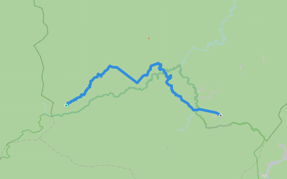 Piste de Bélizon walking route map in Kourou