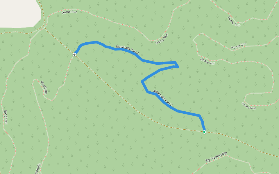 Meatballs Part 2 walking route map in Pialligo