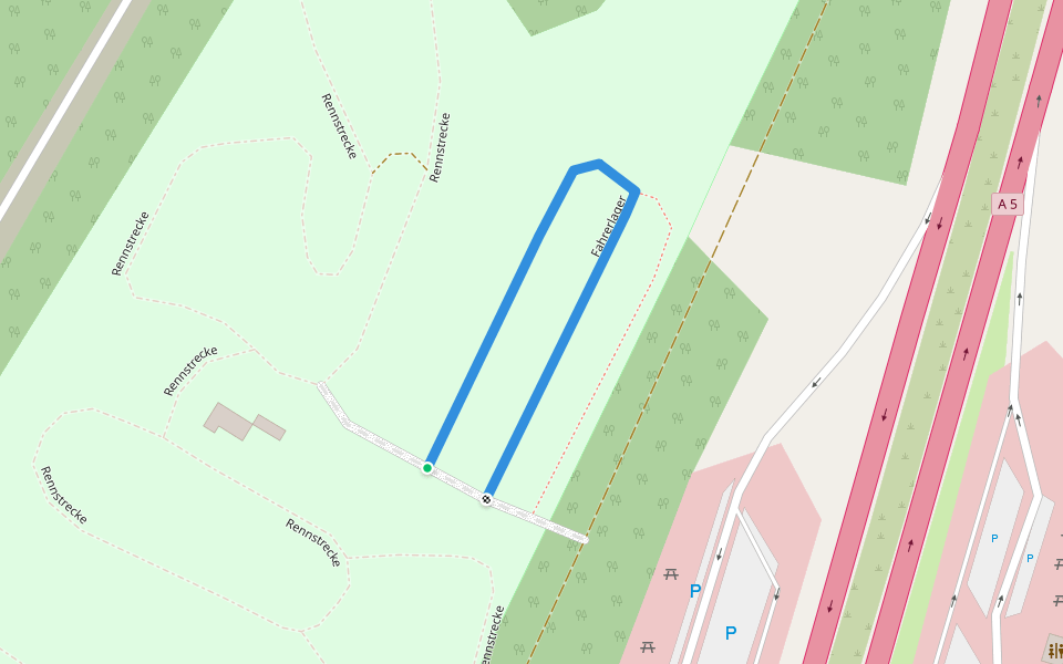 Fahrerlager walking route map in Neuenburg am Rhein