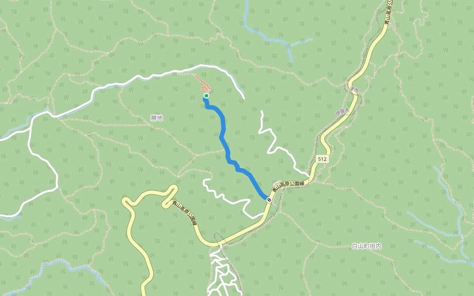 東海自然歩道 walking route map in Iga