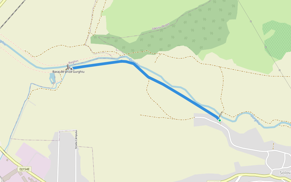 Dig walking route map in Solovăstru