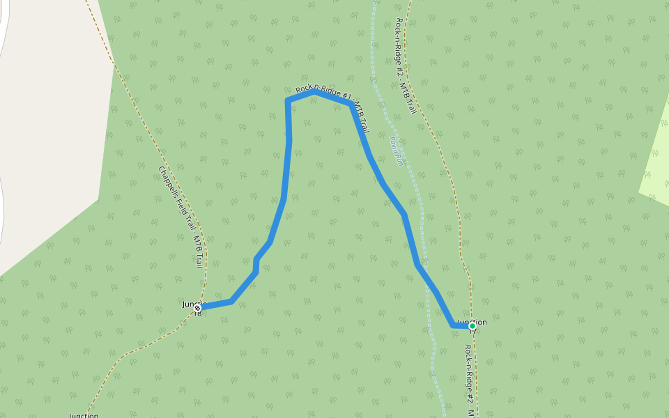 Rock-n-Ridge #1 - MTB Trail walking route map in Portage
