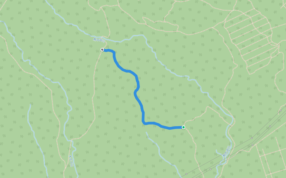 279林班線 walking route map in Tomakomai