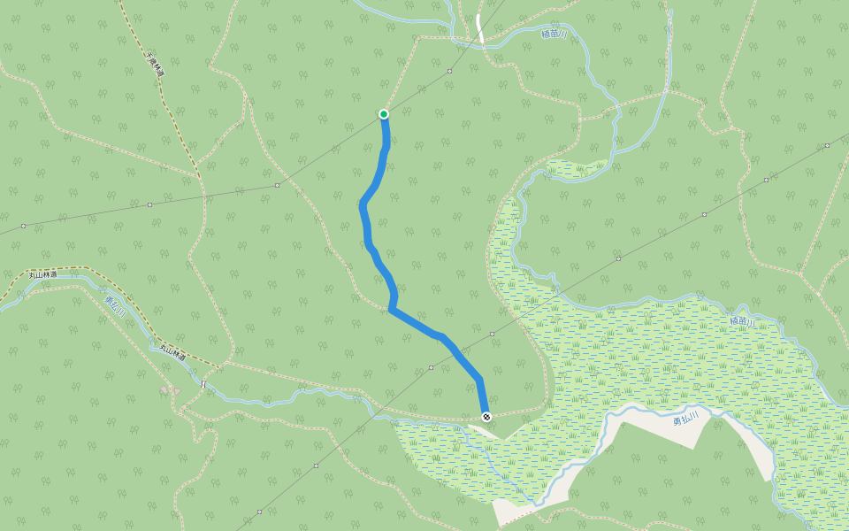 苫小牧18号林道 walking route map in Tomakomai
