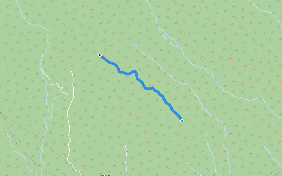 唐沢第一林道 walking route map in Tomakomai