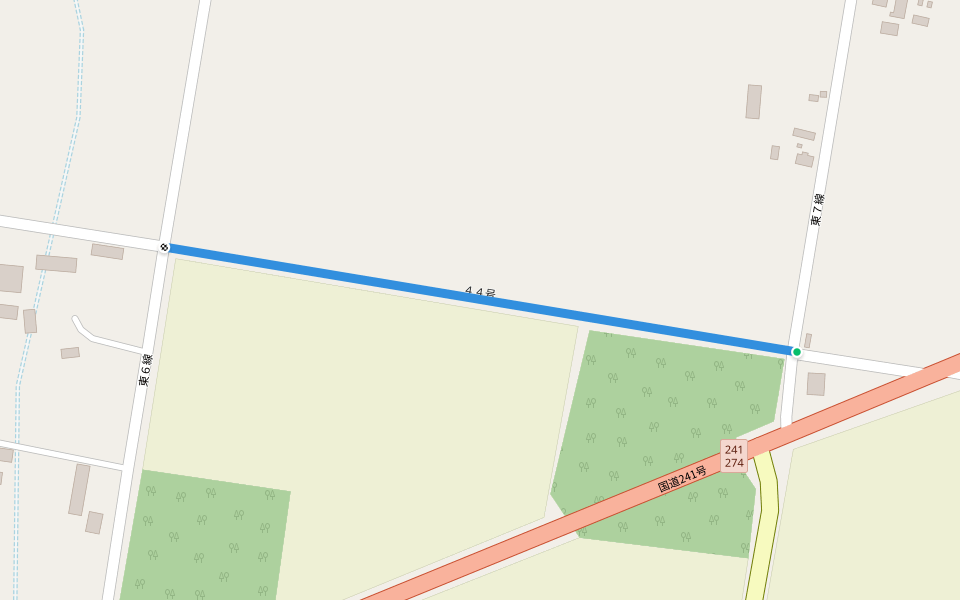 44号 walking route map in Kamishihoro