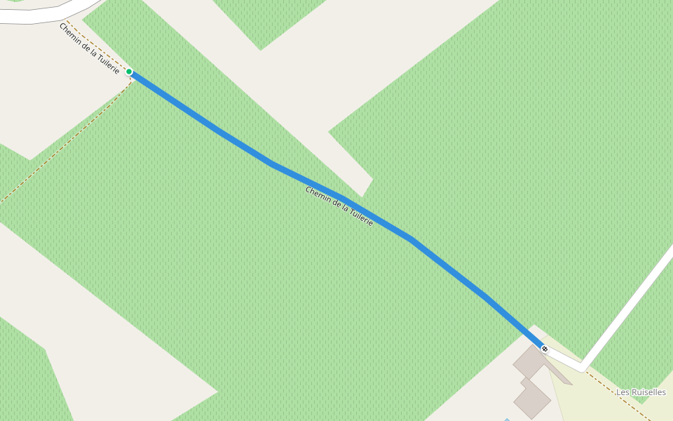 Chemin de la Tuilerie walking route map in Chenac-Saint-Seurin-d'Uzet