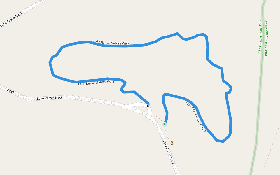 Lake Reeve Nature Walk walking route map in Loch Sport