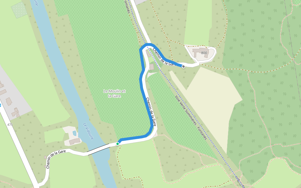 7 VVT FFC walking route map in Salinelles