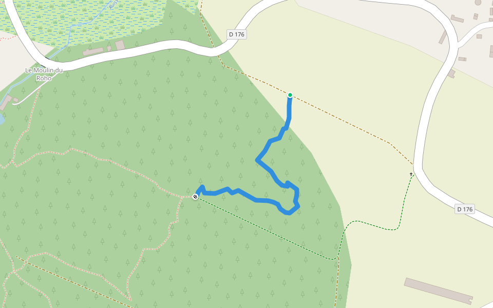 Circuit VTT-Pédestre Saint-Dolay walking route map in Saint-Dolay
