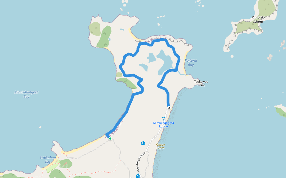 Peninsula Loop Walk walking route map in Helena Bay