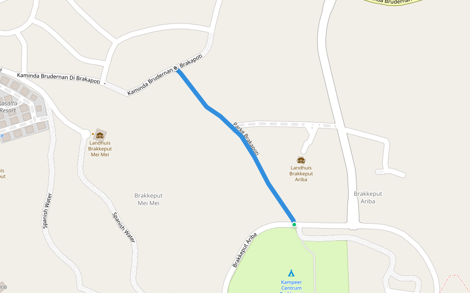 Parke Brakapoti walking route map in Willemstad