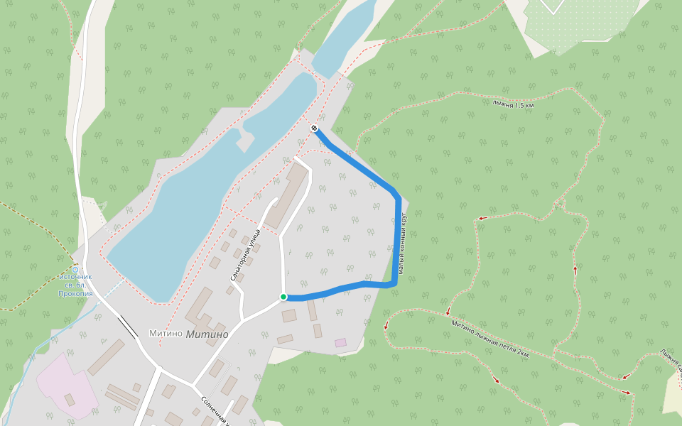малый конный круг walking route map in Mitino