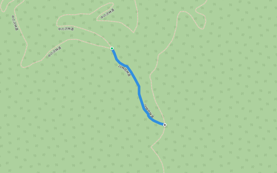 28林班林道 walking route map in Iwamizawa
