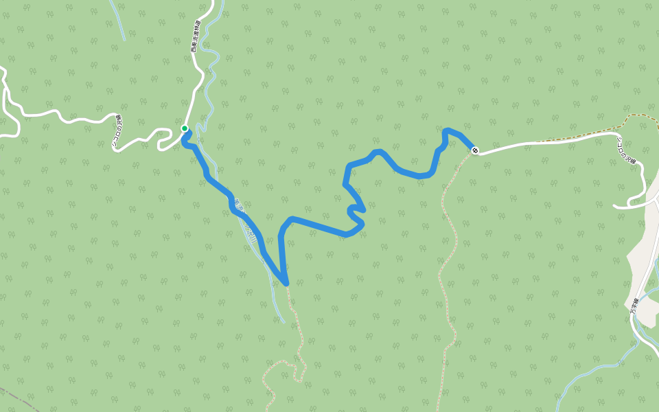 シコロの沢線 walking route map in Iwamizawa