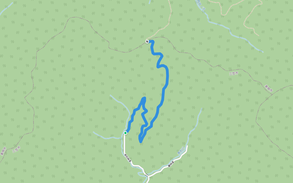 130林班林道 walking route map in Mikasa