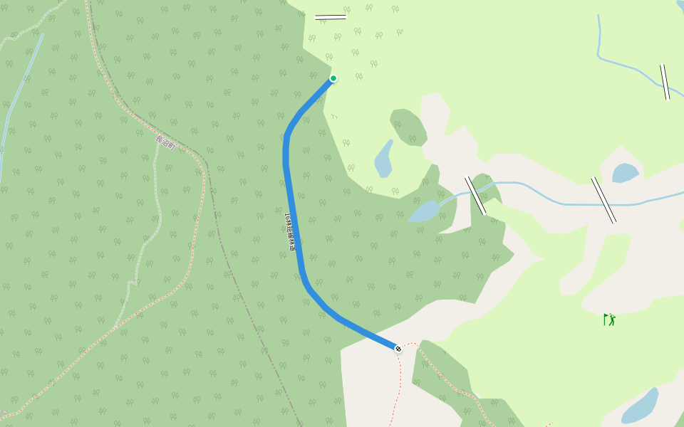 16林班線林道 walking route map in Yuni