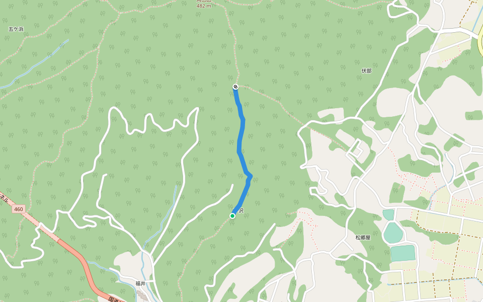 福井ほたるの里コース walking route map in Niigata