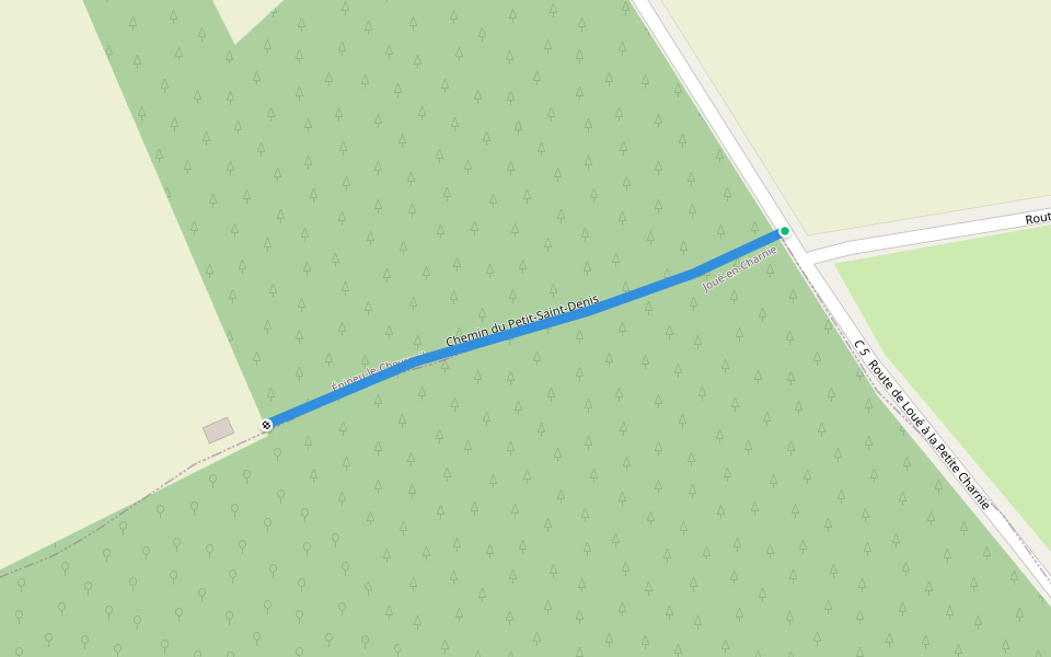 Chemin du Petit-Saint-Denis walking route map in Épineu-le-Chevreuil