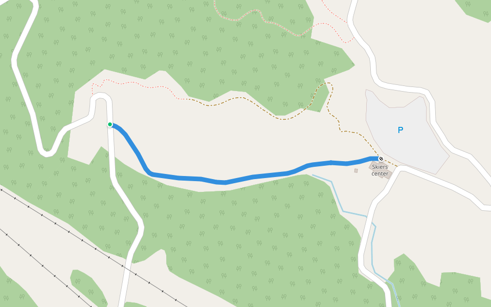 林間コース walking route map in Minamiuonuma