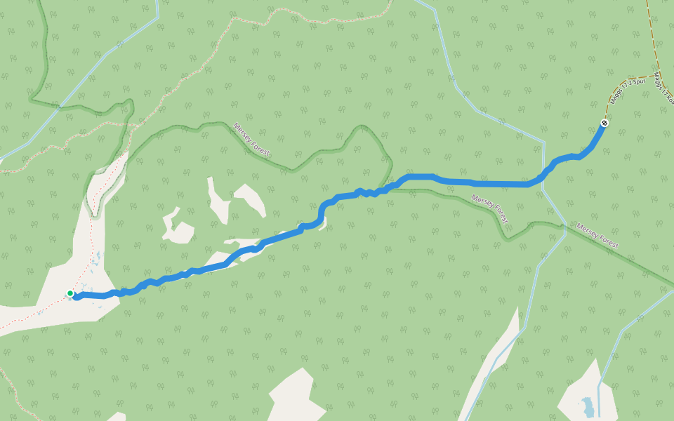 Magg 17 Track walking route map in Cradle Mountain