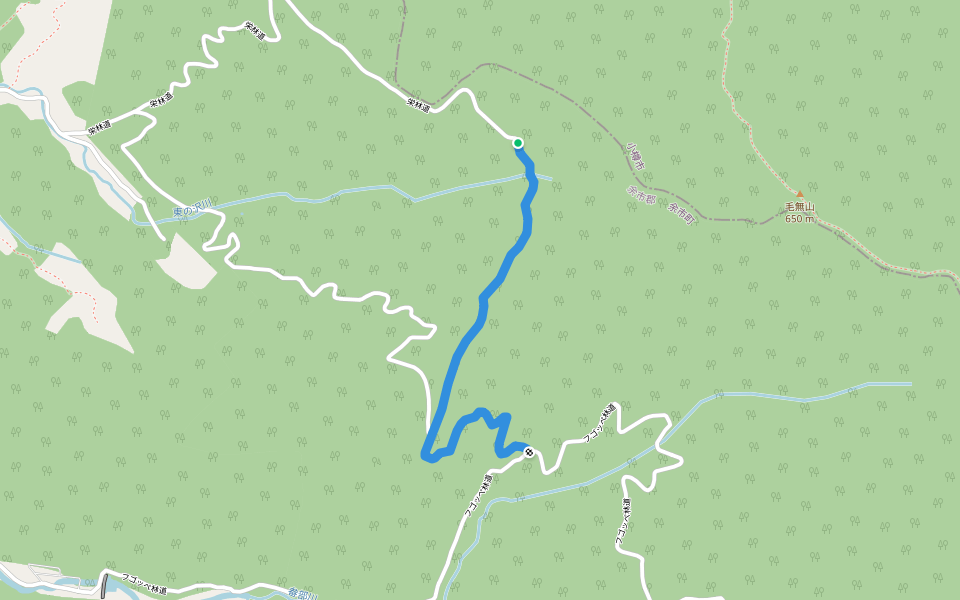 栄林道 walking route map in Yoichi