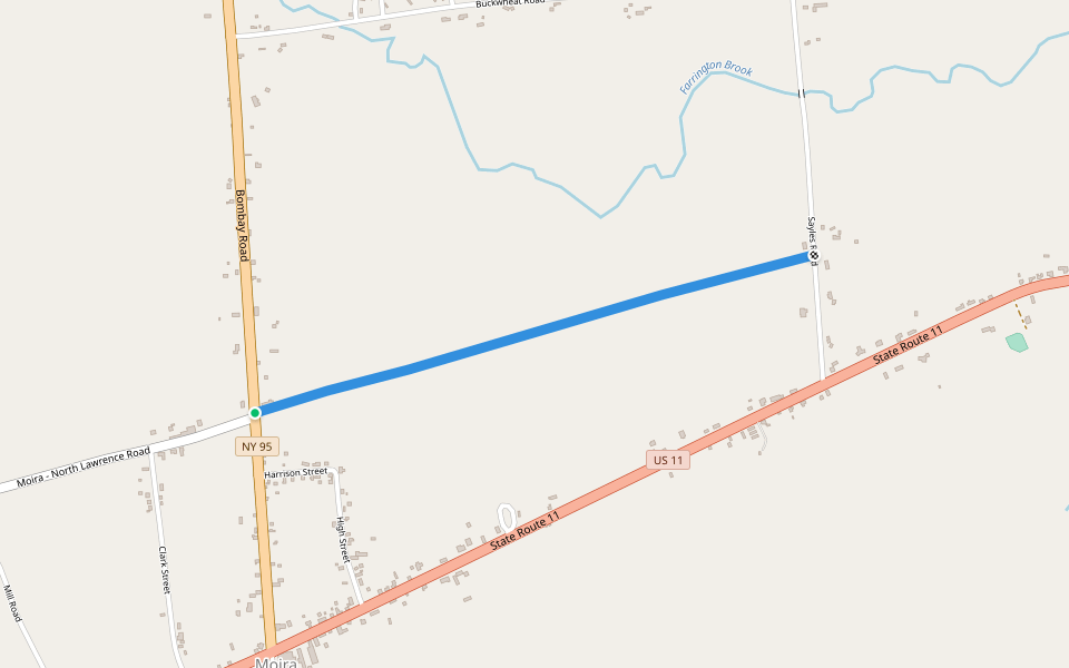 Rutland Trail walking route map in Bombay