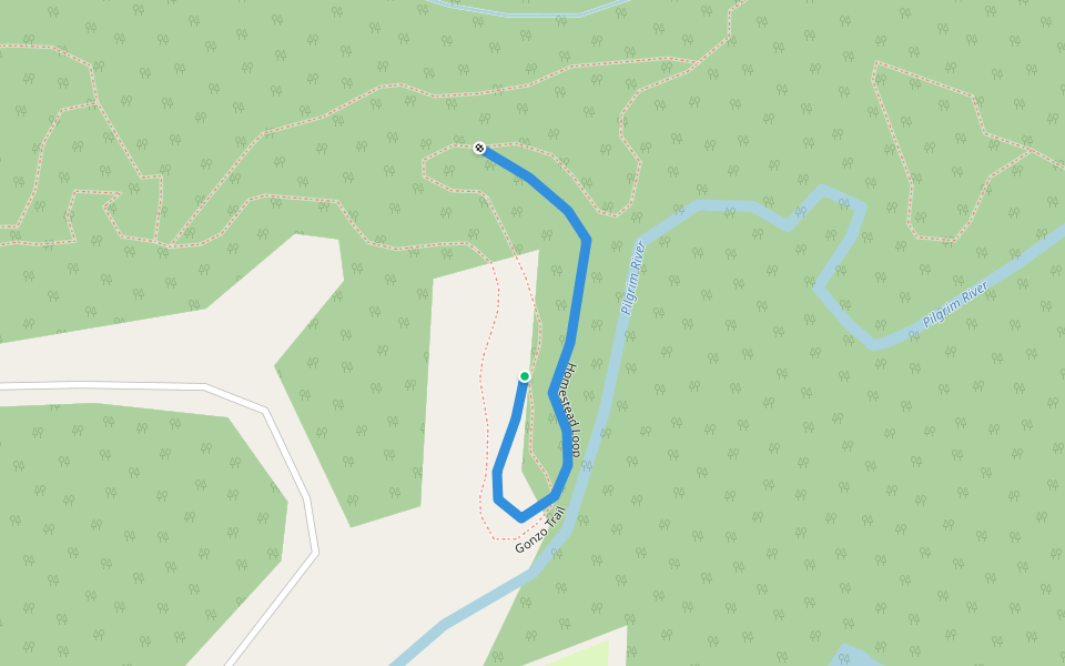 Homestead Loop walking route map in Houghton