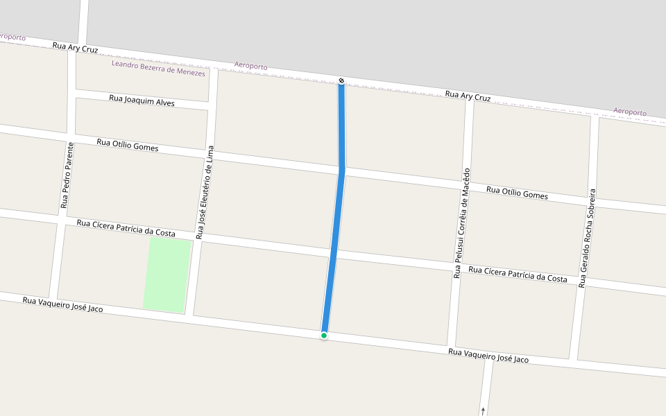 Rua Maria Ferreira Lima walking route map in Juazeiro do Norte