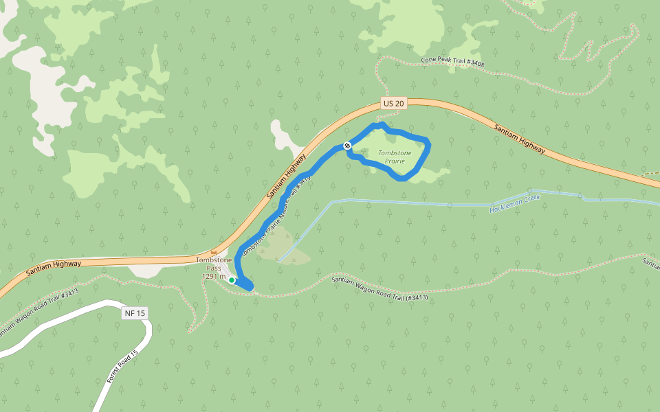 Tombstone Prairie Nature Trail #3419 walking route map in Upper Soda