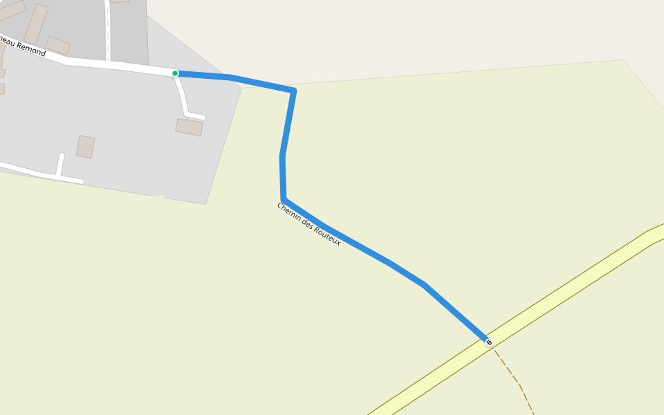 Chemin des Routeux walking route map in Vicq-sur-Mer