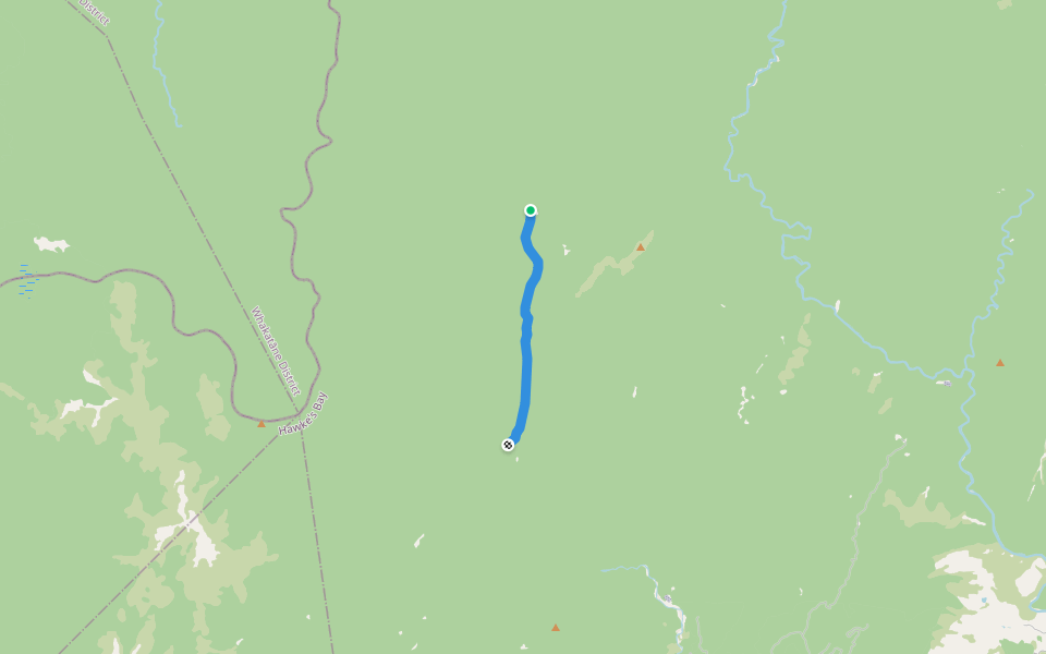 Central Te Hoe Track walking route map in Putere