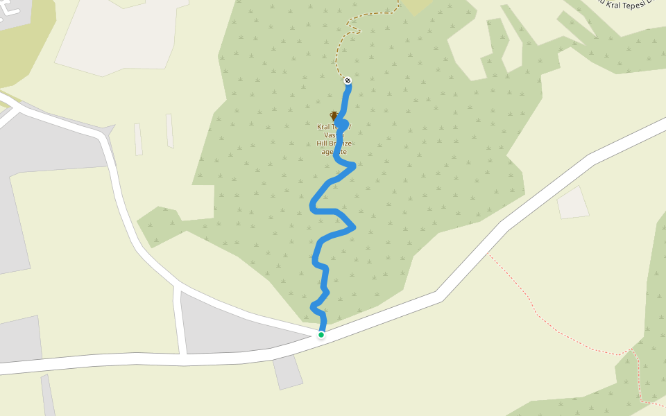 Kaleburnu Parkuru walking route map in Kaleburnu