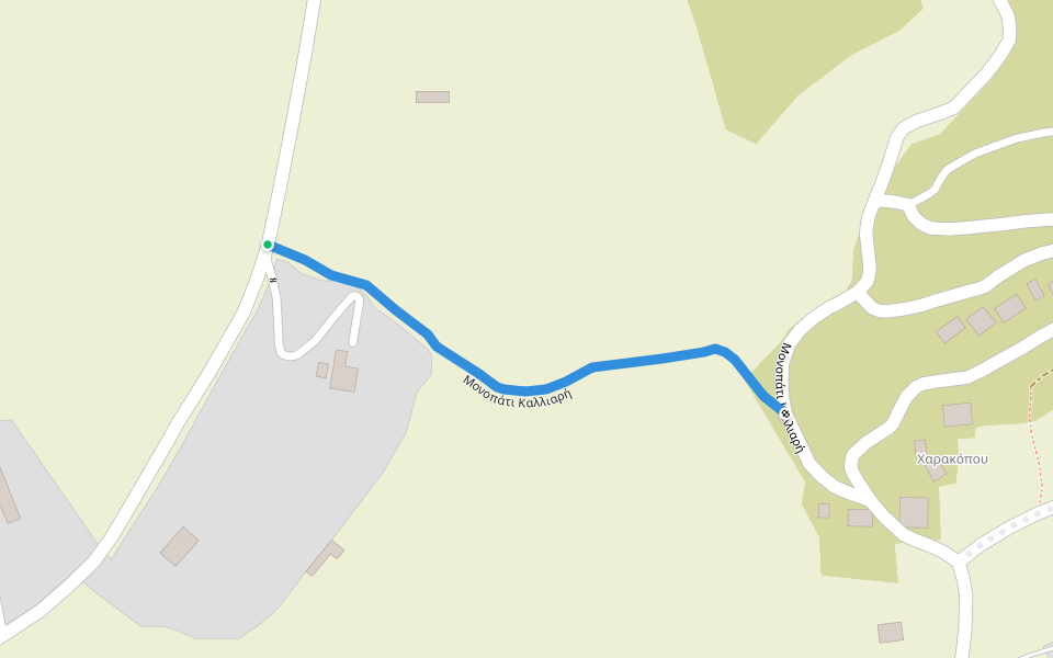 Μονοπάτι Καλλιαρή walking route map in Naxos