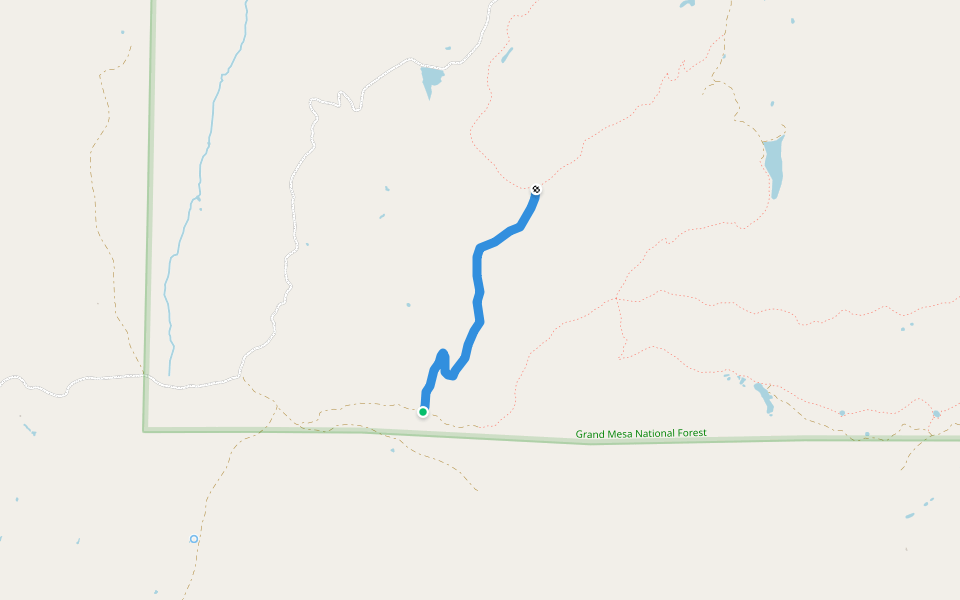 Haypress walking route map in Glade Park