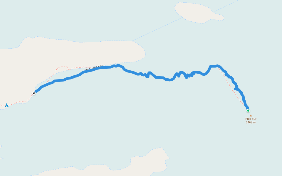Ruta normal (PD) walking route map in Cohoni