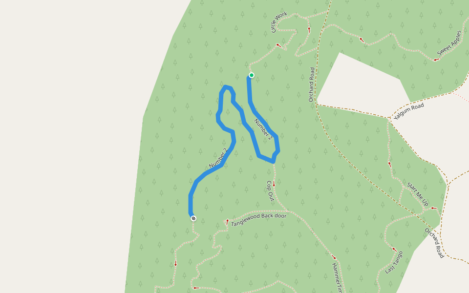 Number 2 walking route map in Pialligo