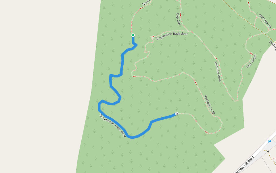 Tanglewood Front door walking route map in Pialligo