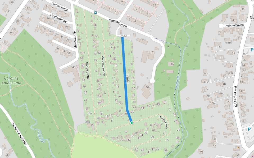 Prærien walking route map in Svendborg