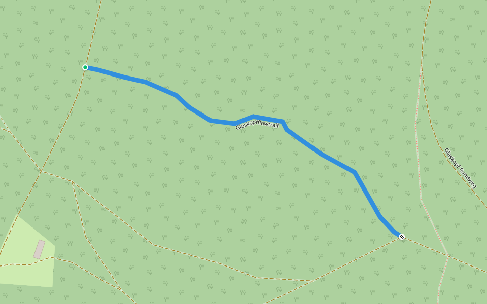 Glaskopfflowtrail walking route map in Glashütten