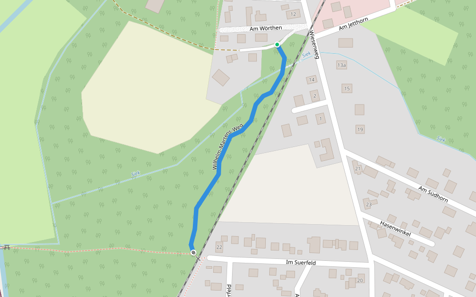Wilhelm-Martens-Weg walking route map in Faßberg