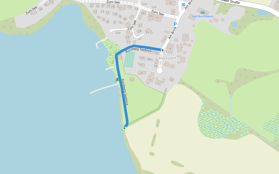 Rundweg Seeblick walking route map in Carlow