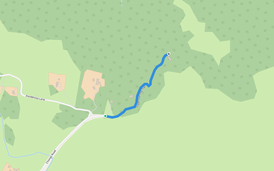Sugar Loaf Fire Trail walking route map in Jindabyne