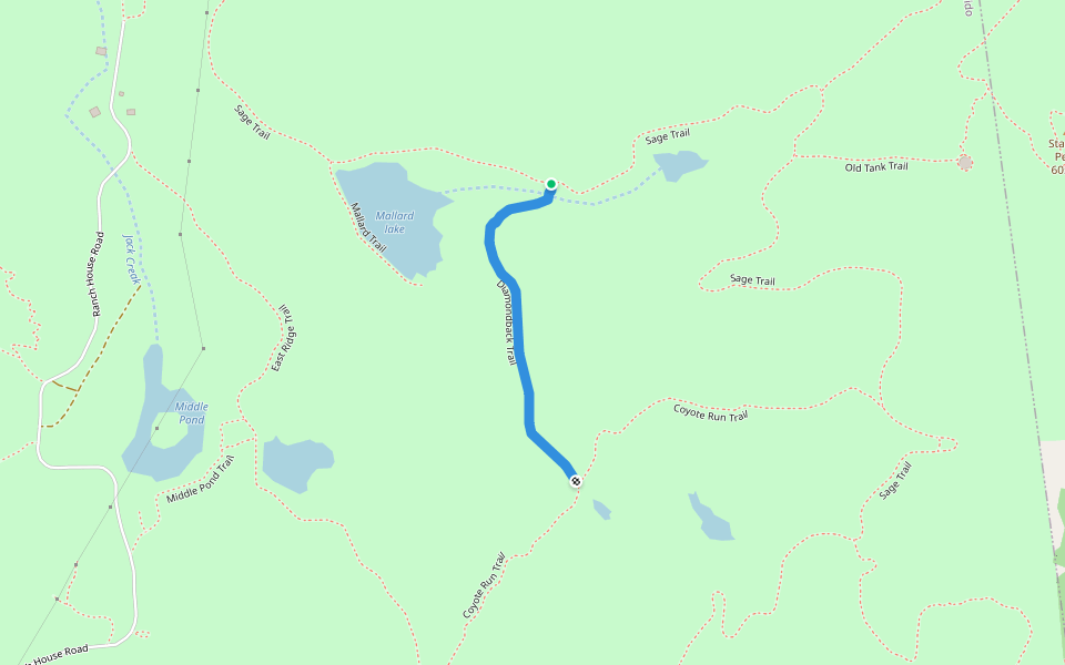 Diamondback Trail walking route map in Escondido