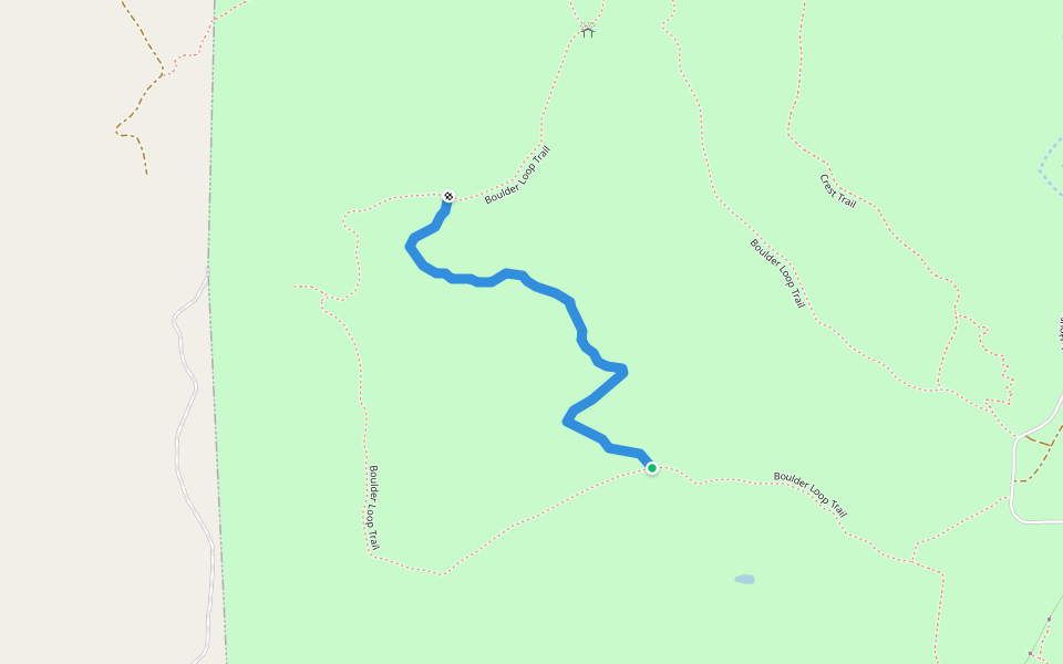 Rock Ridge Trail walking route map in Escondido