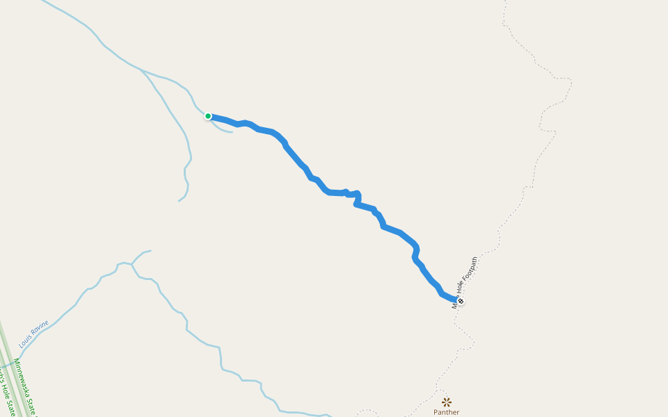 Jacob's Ladder Trail walking route map in Napanoch
