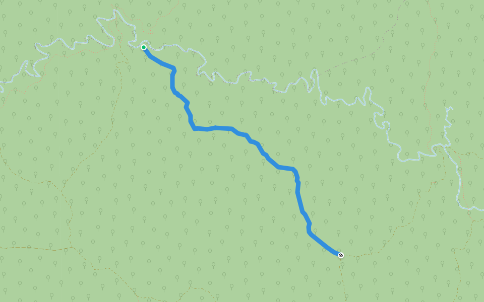 Champion Spur No 3 Track walking route map in Woods Point